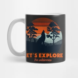 Let’s explore the wilderness retro Mug